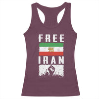 Free Iran Racerback Tank Top Support Iranian Freedom