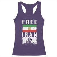 Free Iran Racerback Tank Top Support Iranian Freedom