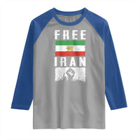 Free Iran Raglan Shirt Support Iranian Freedom