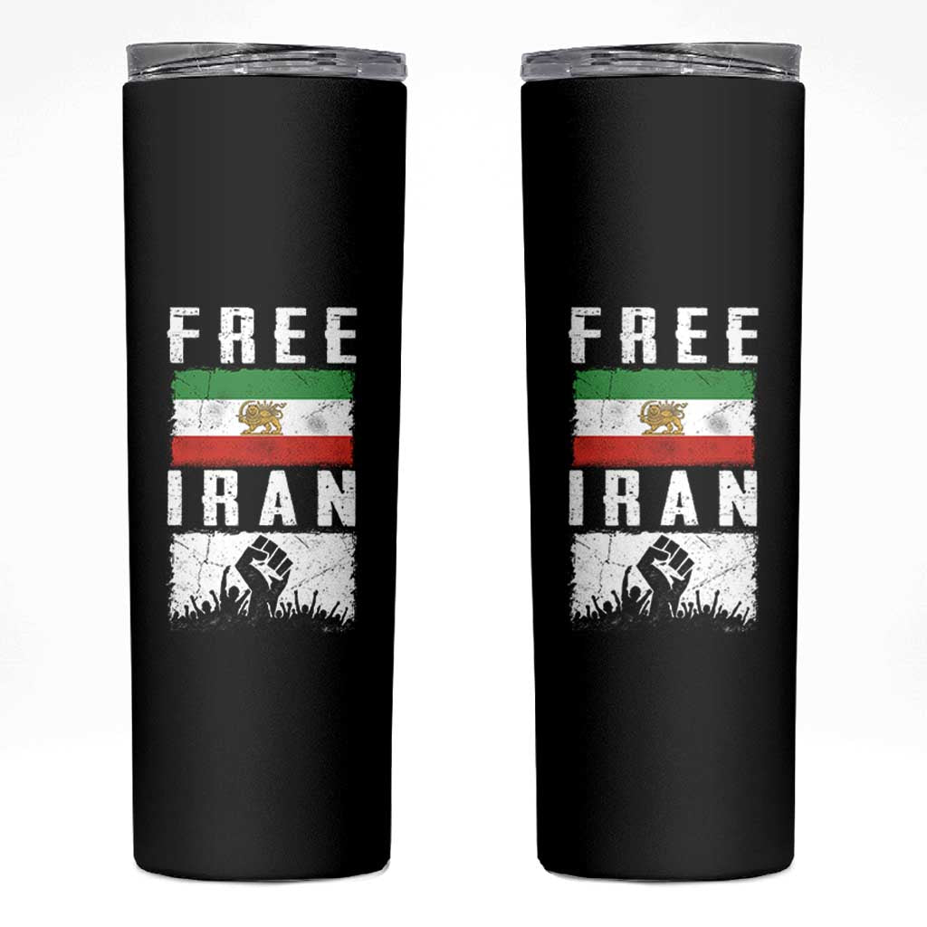 Free Iran Skinny Tumbler Support Iranian Freedom