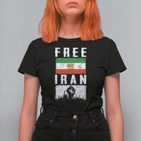 Free Iran T Shirt For Women Support Iranian Freedom