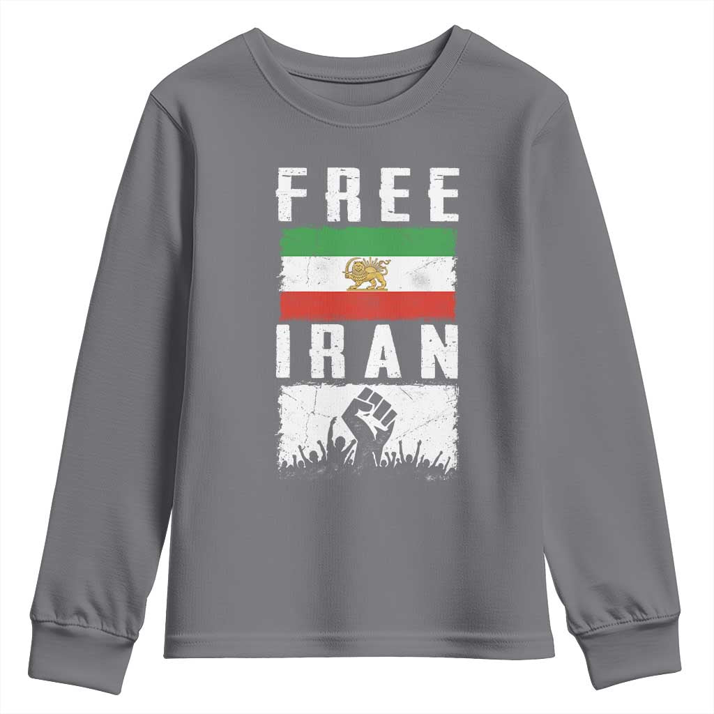 Free Iran Youth Sweatshirt Support Iranian Freedom