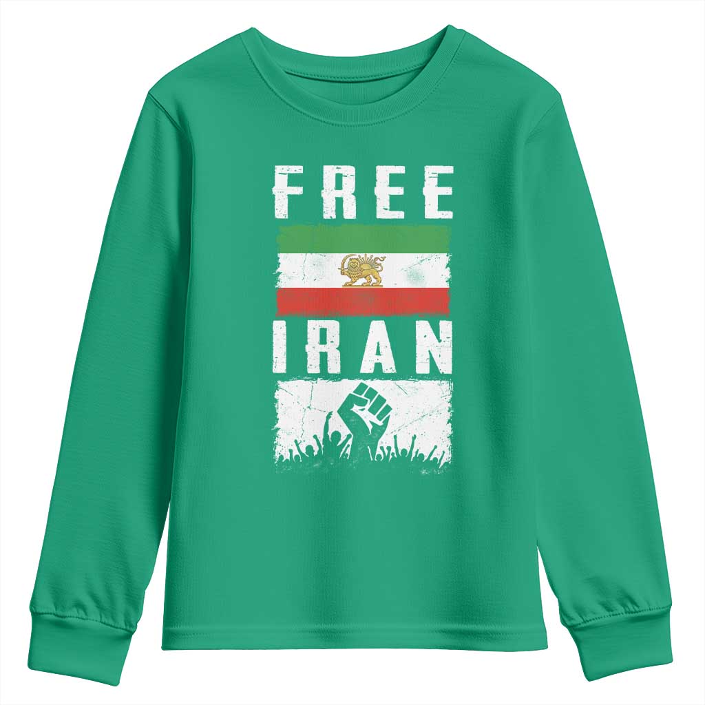Free Iran Youth Sweatshirt Support Iranian Freedom