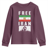 Free Iran Youth Sweatshirt Support Iranian Freedom