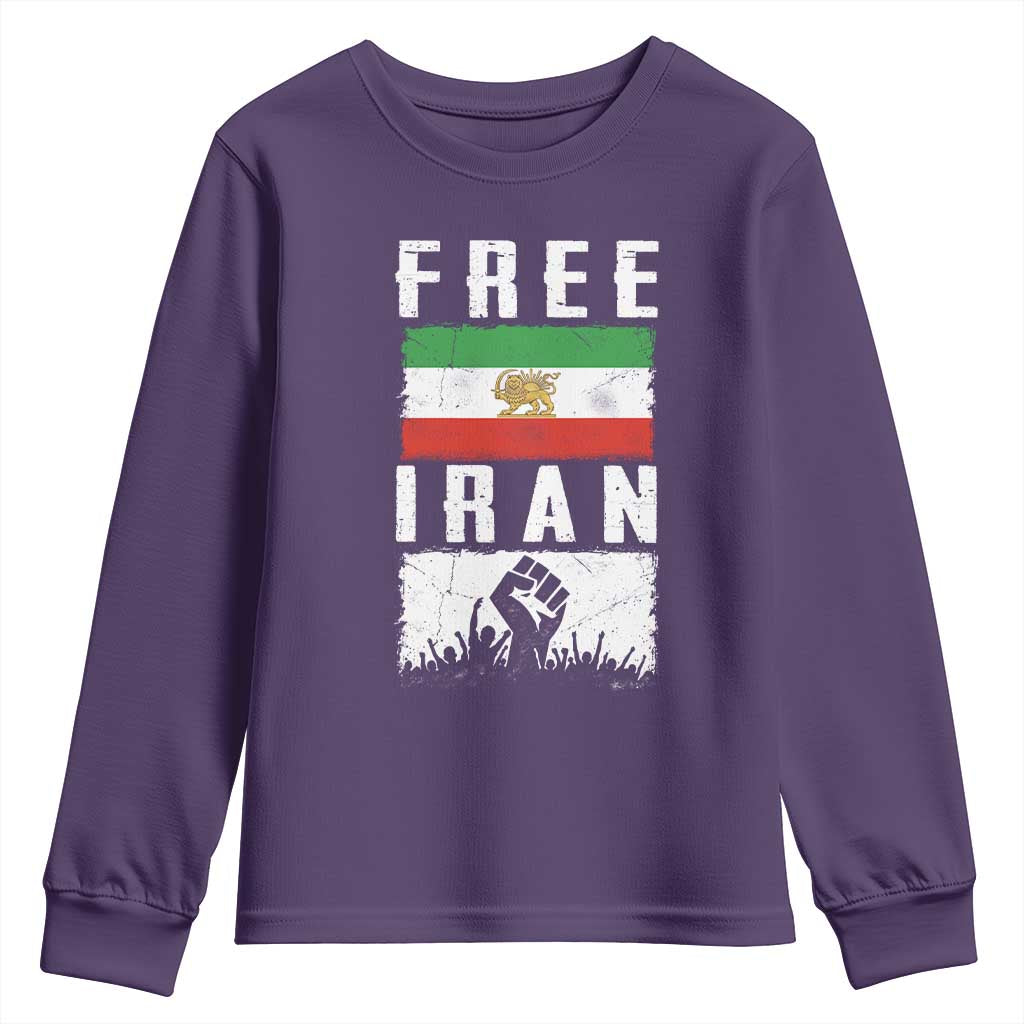 Free Iran Youth Sweatshirt Support Iranian Freedom