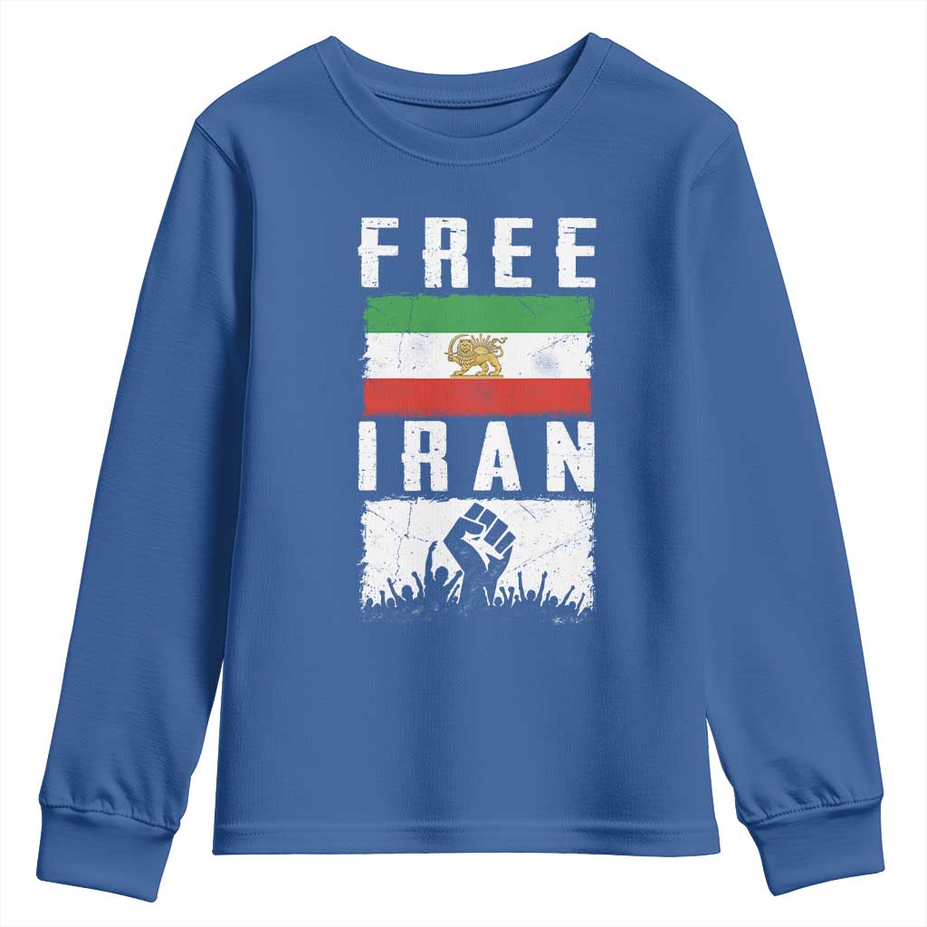 Free Iran Youth Sweatshirt Support Iranian Freedom