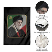 Ali Khamenei Memorial Tribute Portrait Garden Flag