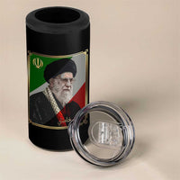 Ali Khamenei Memorial Tribute Portrait 4 in 1 Can Cooler Tumbler