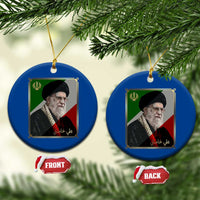 Ali Khamenei Memorial Tribute Portrait Ceramic Ornament