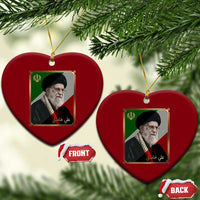 Ali Khamenei Memorial Tribute Portrait Ceramic Ornament