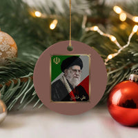 Ali Khamenei Memorial Tribute Portrait Ceramic Ornament