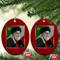 Ali Khamenei Memorial Tribute Portrait Ceramic Ornament