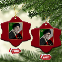 Ali Khamenei Memorial Tribute Portrait Ceramic Ornament