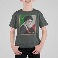 Ali Khamenei Memorial Tribute Portrait T Shirt For Kid