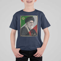 Ali Khamenei Memorial Tribute Portrait T Shirt For Kid
