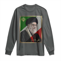 Ali Khamenei Memorial Tribute Portrait Long Sleeve Shirt