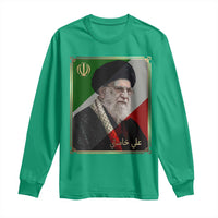 Ali Khamenei Memorial Tribute Portrait Long Sleeve Shirt
