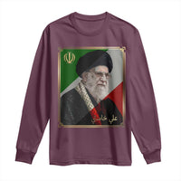 Ali Khamenei Memorial Tribute Portrait Long Sleeve Shirt