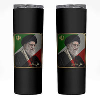 Ali Khamenei Memorial Tribute Portrait Skinny Tumbler