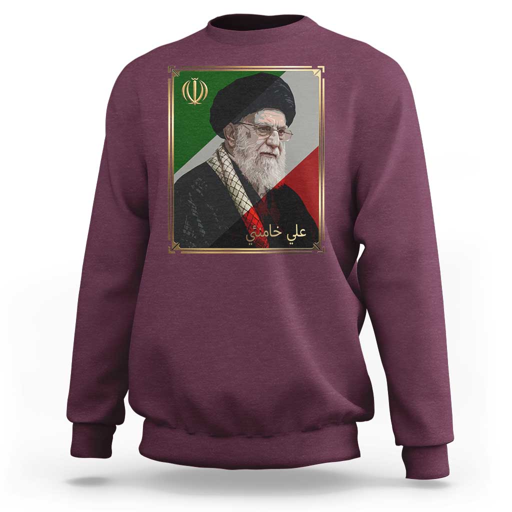 Ali Khamenei Memorial Tribute Portrait Sweatshirt