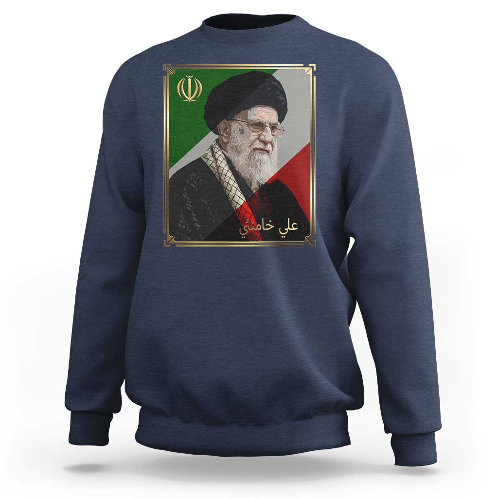 Ali Khamenei Memorial Tribute Portrait Sweatshirt