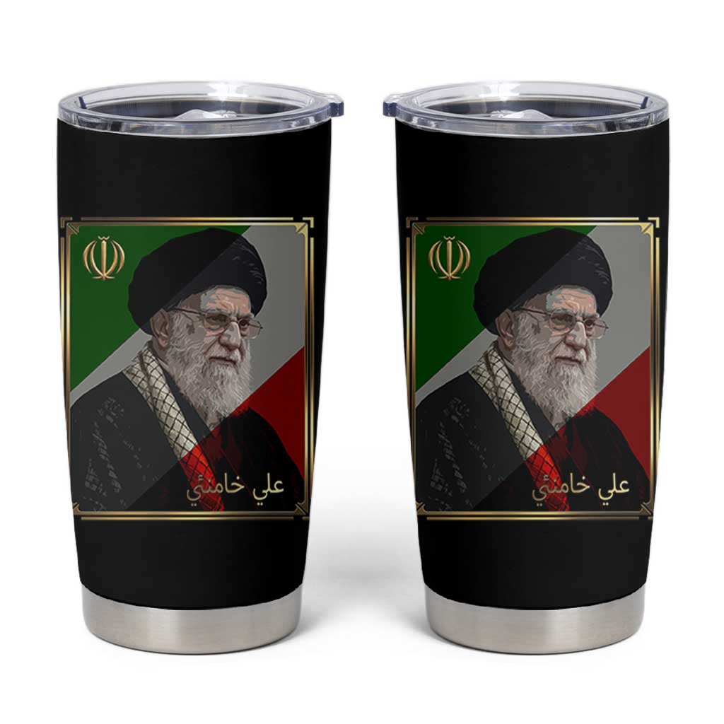 Ali Khamenei Memorial Tribute Portrait Tumbler Cup