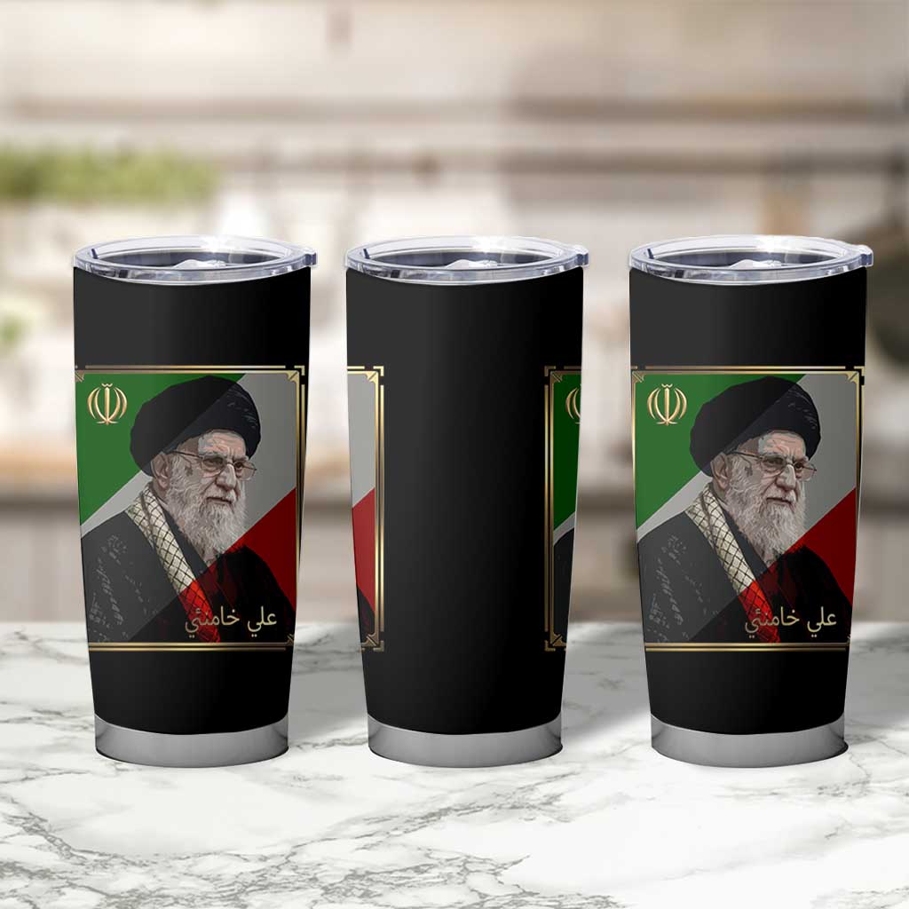 Ali Khamenei Memorial Tribute Portrait Tumbler Cup