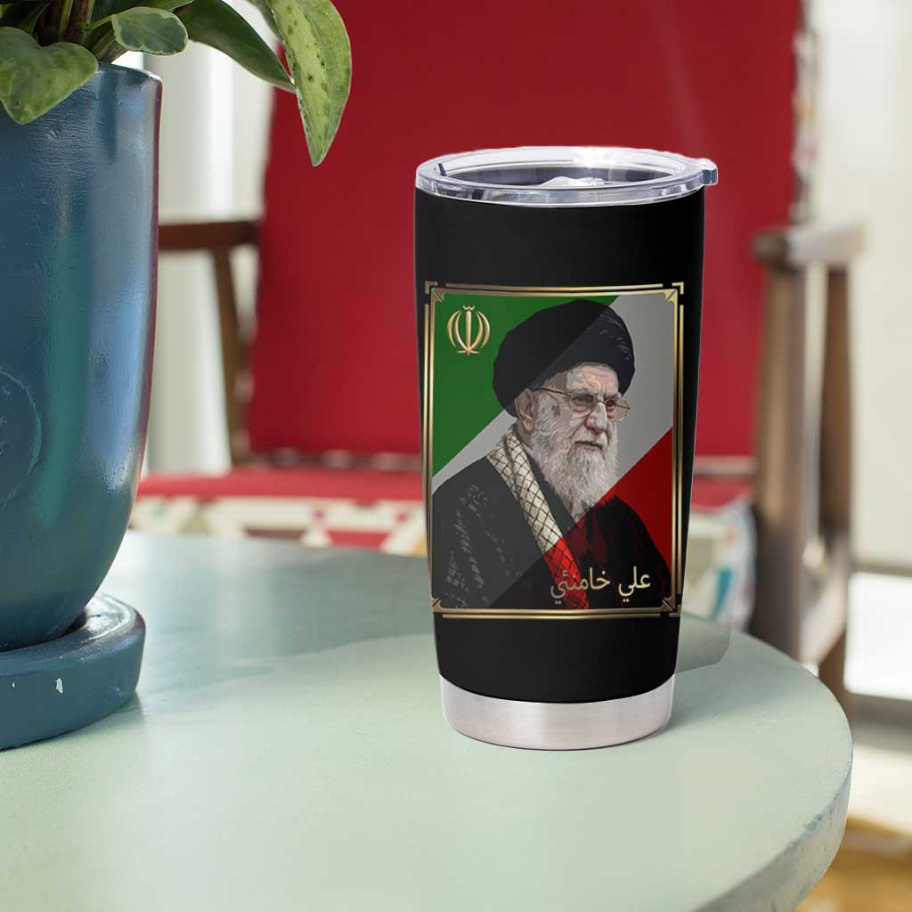 Ali Khamenei Memorial Tribute Portrait Tumbler Cup