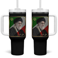 Ali Khamenei Memorial Tribute Portrait Tumbler With Handle