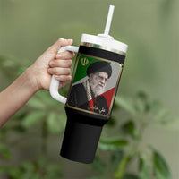 Ali Khamenei Memorial Tribute Portrait Tumbler With Handle