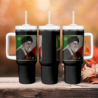 Ali Khamenei Memorial Tribute Portrait Tumbler With Handle