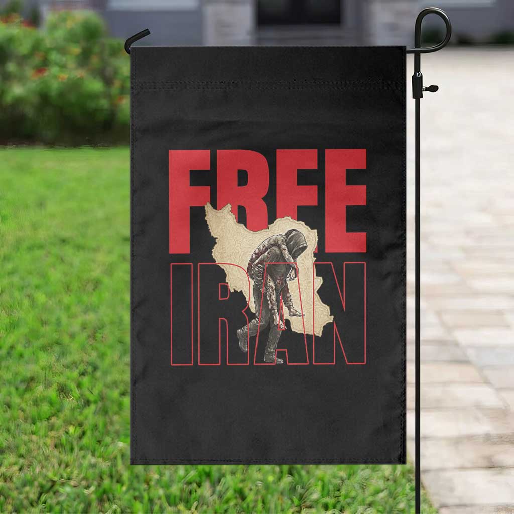 Free Iran Garden Flag Iranian Freedom Memorial Hamid Mahdavi Tribute