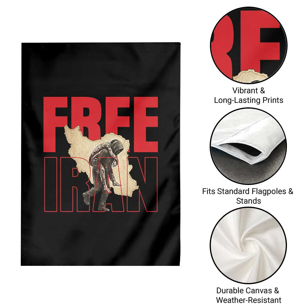 Free Iran Garden Flag Iranian Freedom Memorial Hamid Mahdavi Tribute