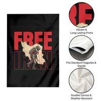 Free Iran Garden Flag Iranian Freedom Memorial Hamid Mahdavi Tribute
