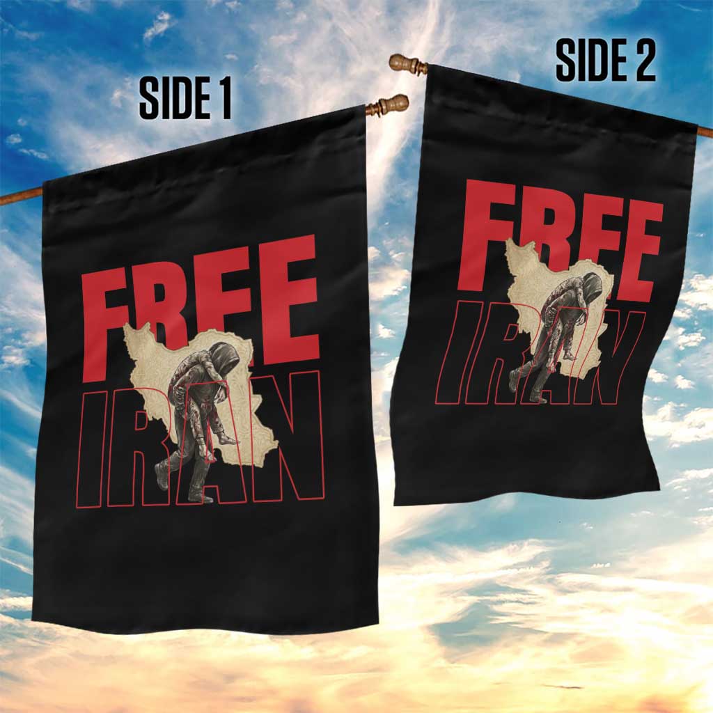 Free Iran Garden Flag Iranian Freedom Memorial Hamid Mahdavi Tribute