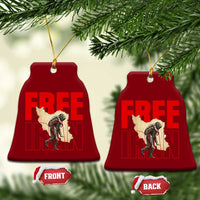 Free Iran Ceramic Ornament Iranian Freedom Memorial Hamid Mahdavi Tribute