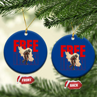 Free Iran Ceramic Ornament Iranian Freedom Memorial Hamid Mahdavi Tribute