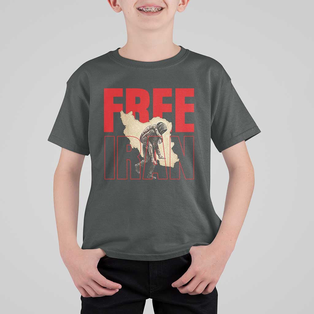 Free Iran T Shirt For Kid Iranian Freedom Memorial Hamid Mahdavi Tribute