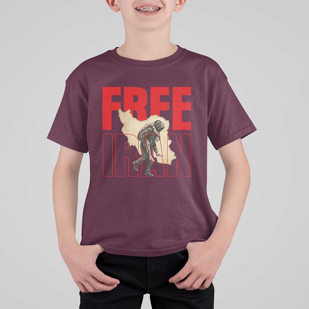 Free Iran T Shirt For Kid Iranian Freedom Memorial Hamid Mahdavi Tribute