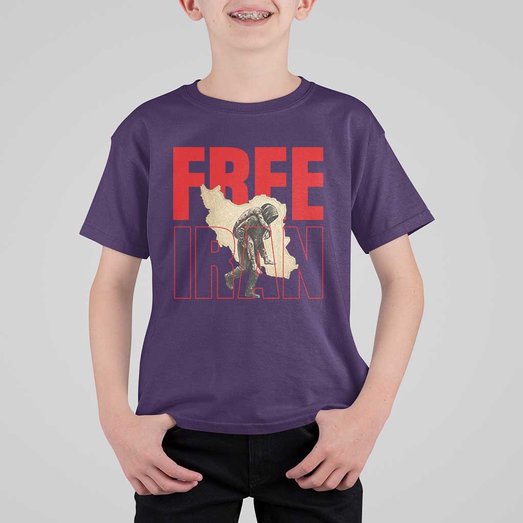 Free Iran T Shirt For Kid Iranian Freedom Memorial Hamid Mahdavi Tribute