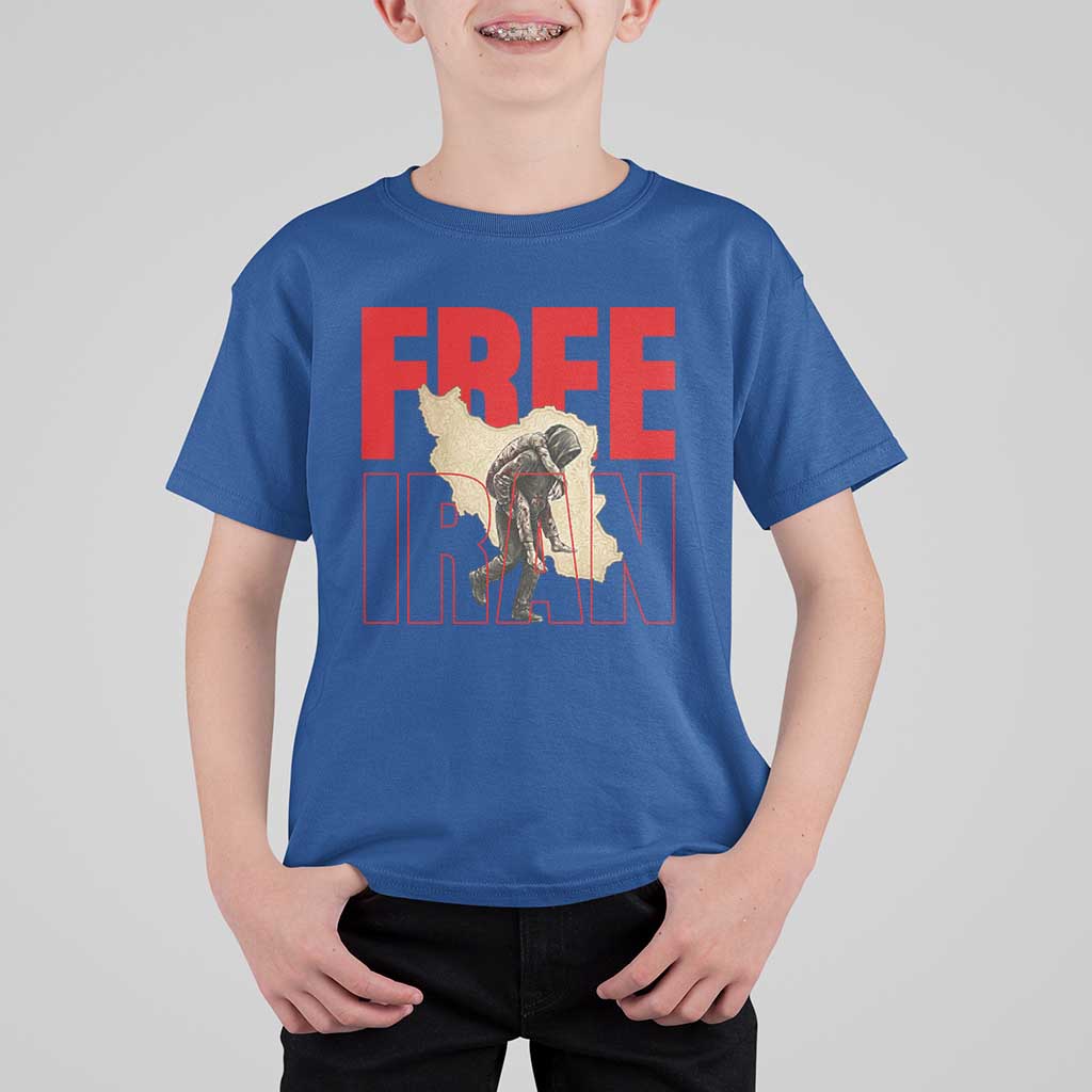 Free Iran T Shirt For Kid Iranian Freedom Memorial Hamid Mahdavi Tribute