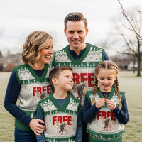 Free Iran V-Neck Knit Sweater Vest Iranian Freedom Memorial Hamid Mahdavi Tribute
