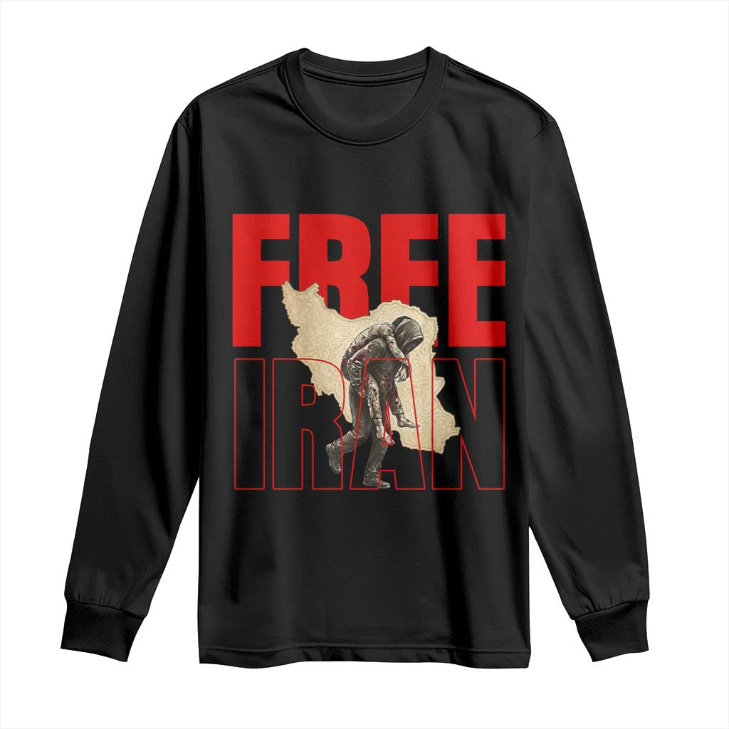 Free Iran Long Sleeve Shirt Iranian Freedom Memorial Hamid Mahdavi Tribute
