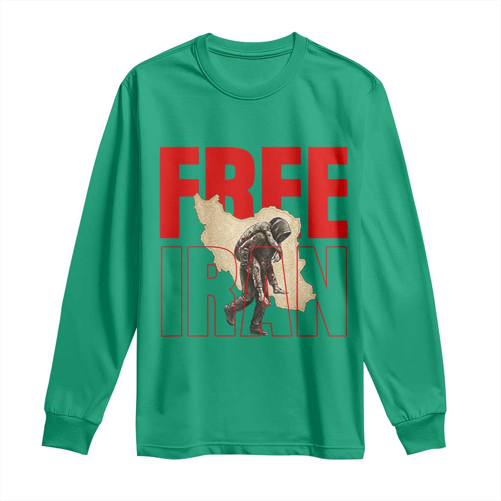 Free Iran Long Sleeve Shirt Iranian Freedom Memorial Hamid Mahdavi Tribute