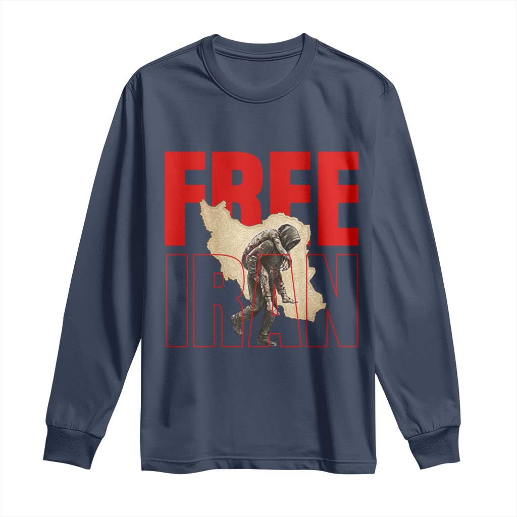 Free Iran Long Sleeve Shirt Iranian Freedom Memorial Hamid Mahdavi Tribute