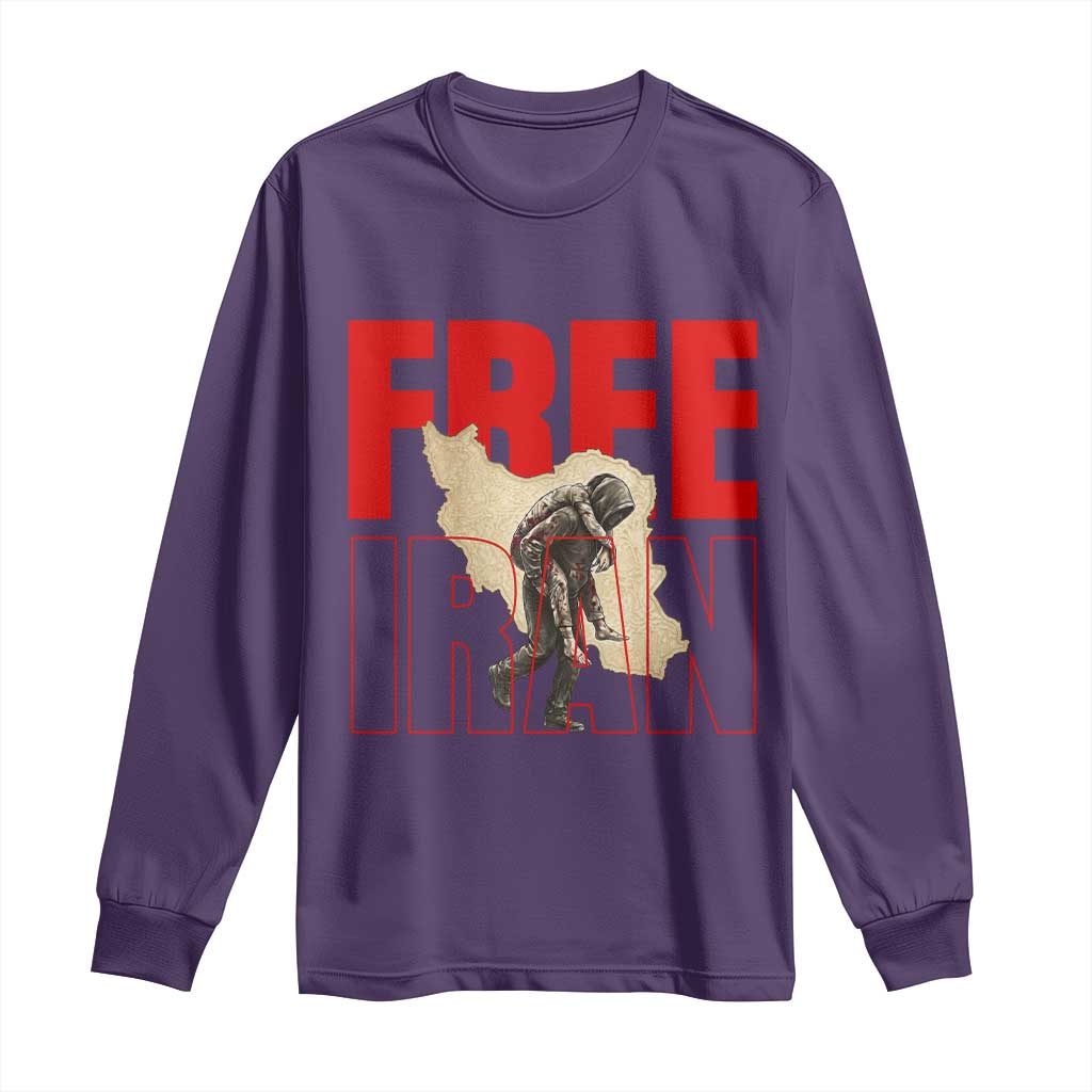 Free Iran Long Sleeve Shirt Iranian Freedom Memorial Hamid Mahdavi Tribute