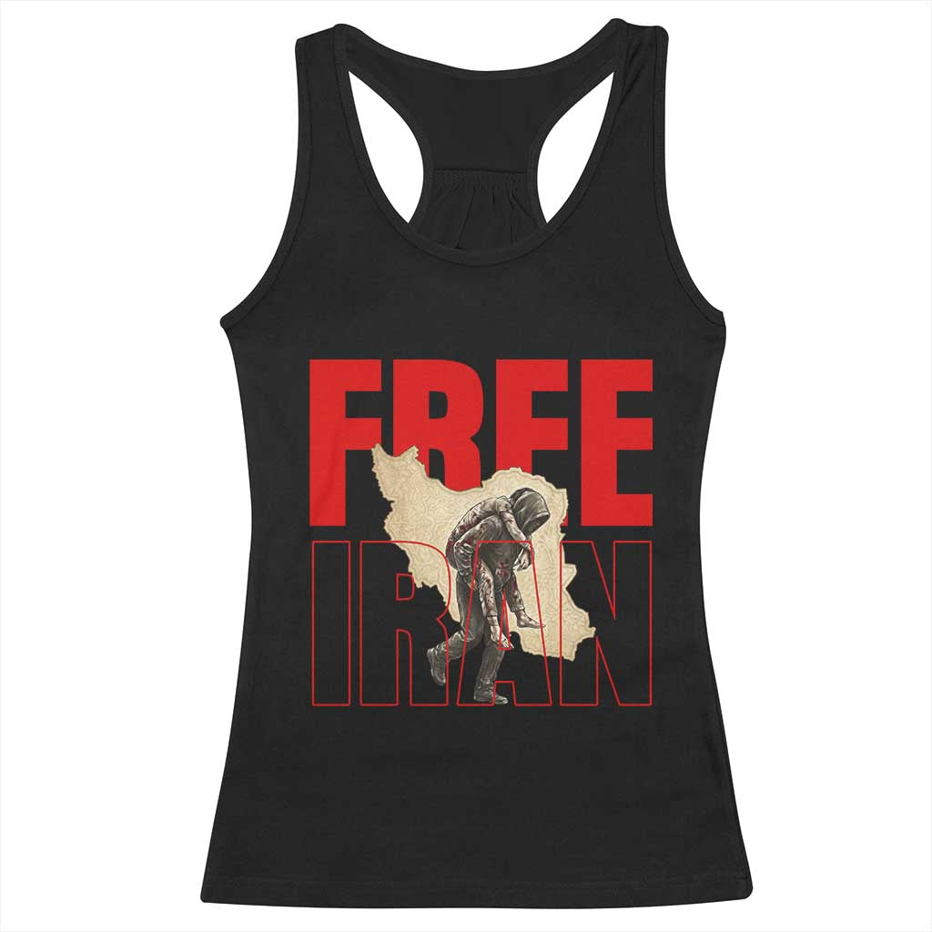 Free Iran Racerback Tank Top Iranian Freedom Memorial Hamid Mahdavi Tribute
