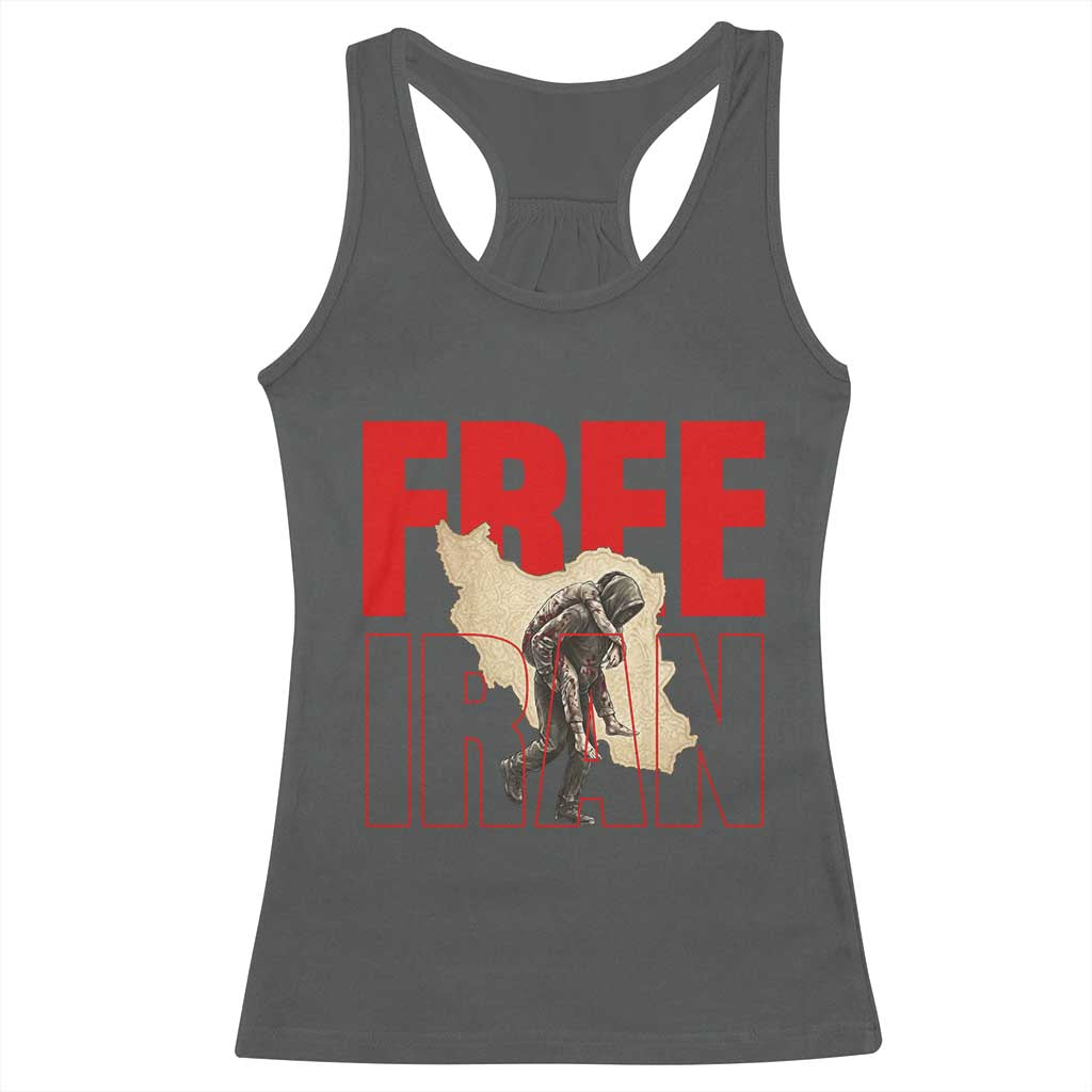 Free Iran Racerback Tank Top Iranian Freedom Memorial Hamid Mahdavi Tribute