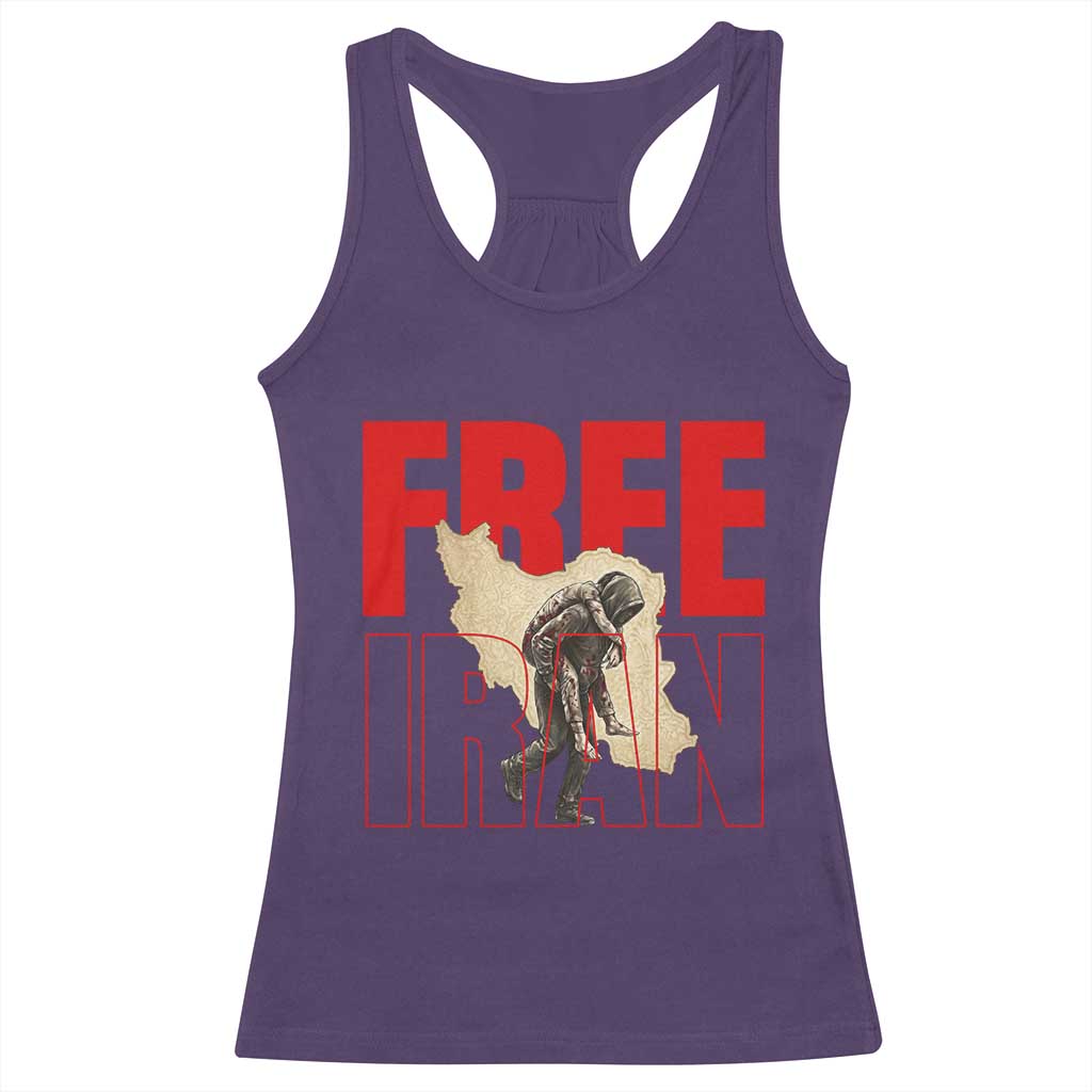 Free Iran Racerback Tank Top Iranian Freedom Memorial Hamid Mahdavi Tribute