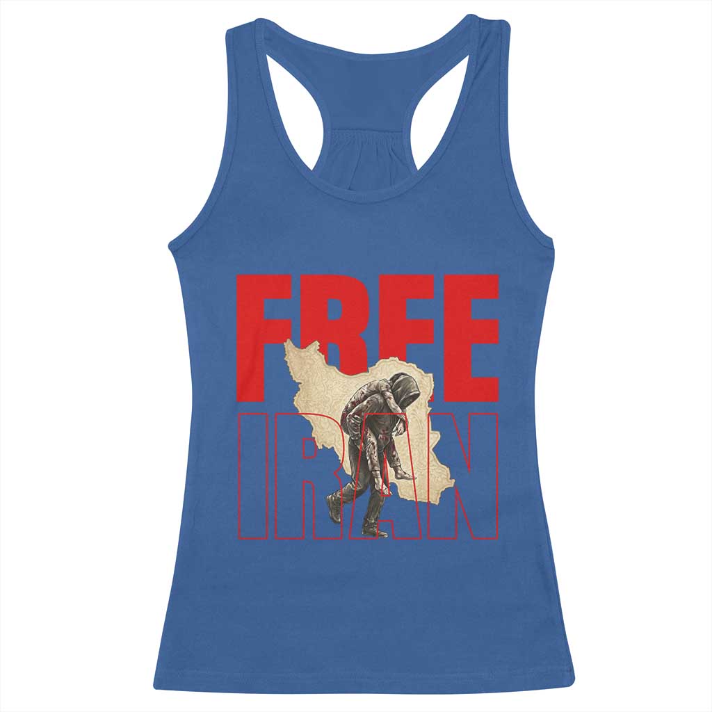 Free Iran Racerback Tank Top Iranian Freedom Memorial Hamid Mahdavi Tribute